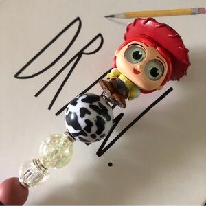 Disney Doorables: Toy Story: Jessie handmade beaded pen